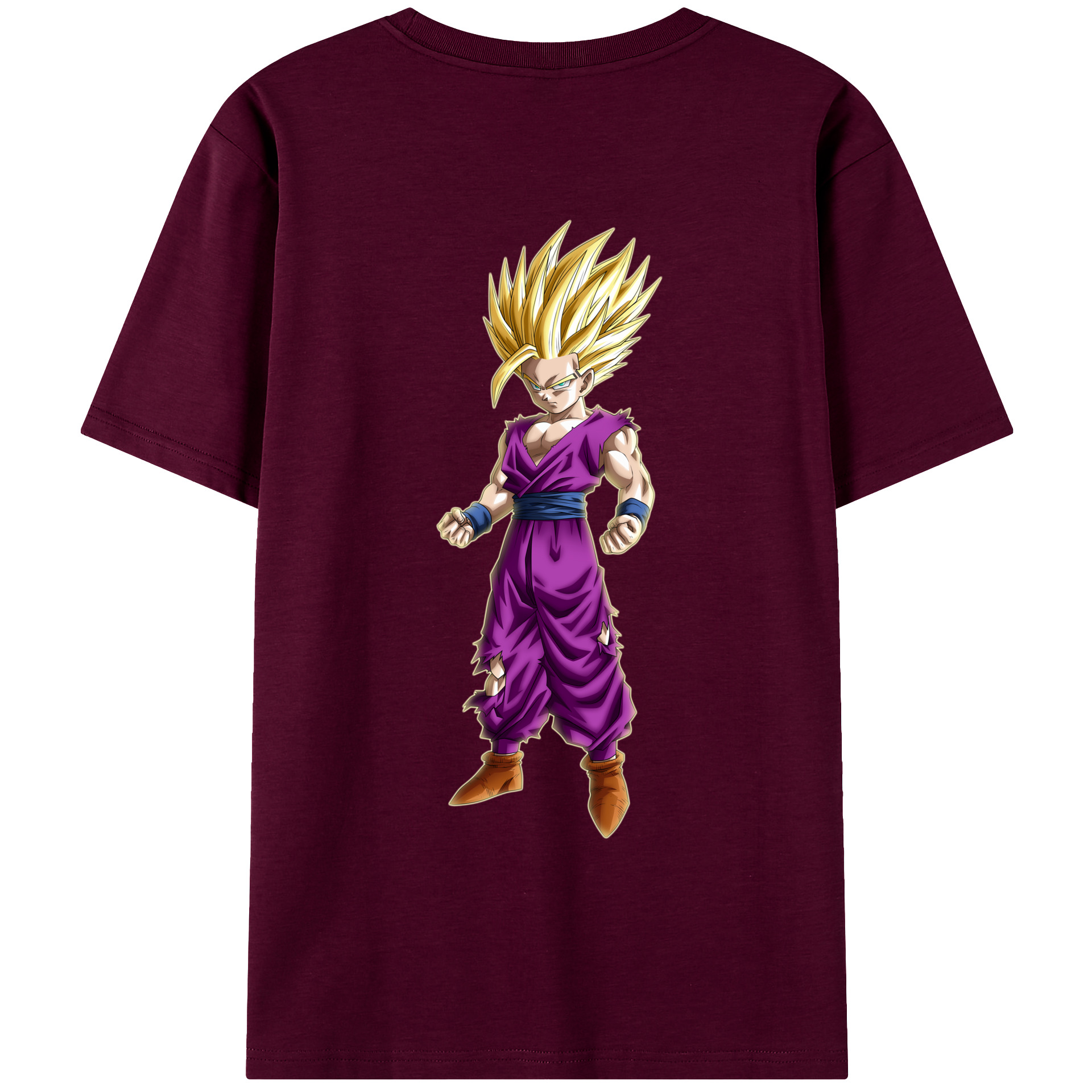 （画像用） ドラゴンボール 孫 悟飯（そんごはん）DRAGON BALL Son Gohan レディース半袖Tシャツ(バックプリント)